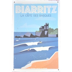 AF10- Lot de 5 Affiches vintage Biarritz- 20x30cm
